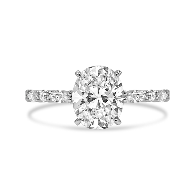 The Addison Ring - 3ct Moissanite